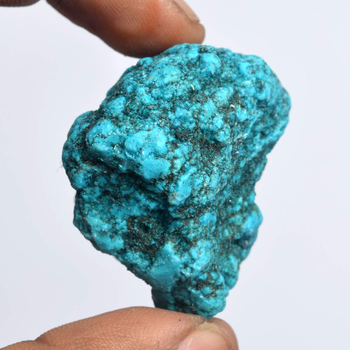 GEMHUB Raw Blue Turquoise 264.00 Ct Healing Crystal, Rough Turquoise Crystal Natural Gemstone