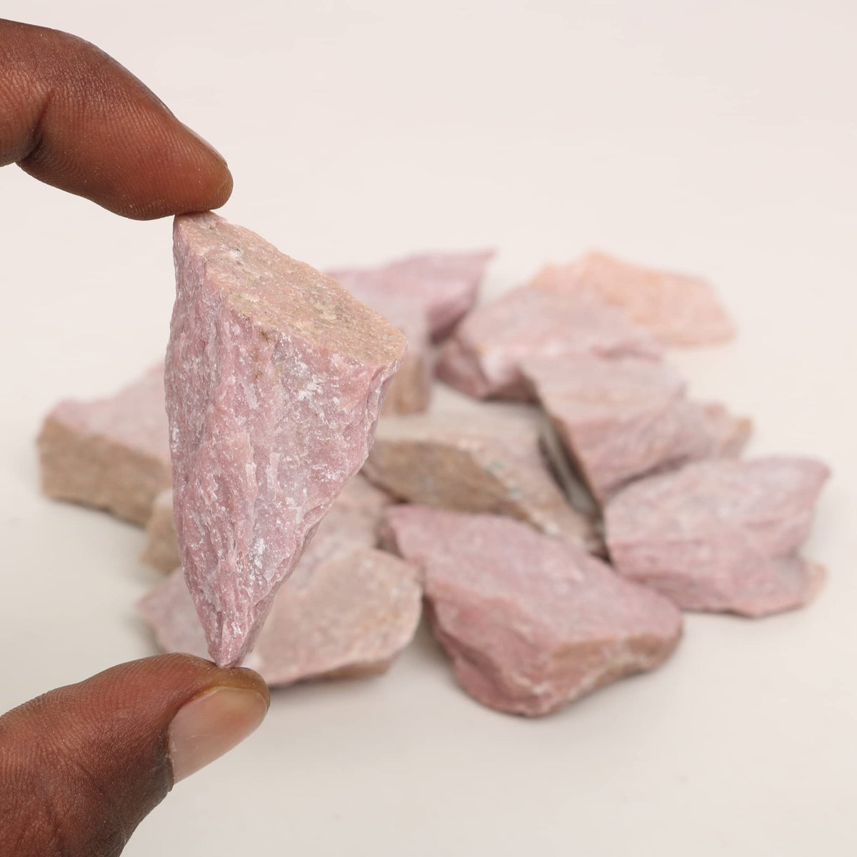 REAL-GEMS Natural Raw Healing Crystals Rough Stones for Tumbling, Cabbing, Polishing, Wire Wrapping, Wicca & Reiki Crystal Healing, Mix Gemstones,7 Chakra (Natural Calcy)