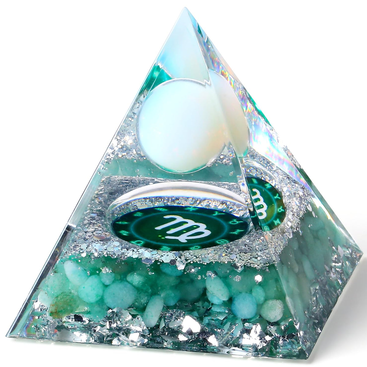 YATOJUZI 12 Zodiac Virgo Birthday Gifts for Women Men Green Aventurine Healing Crystals Natural Crystal Stones Gemstones Orgonite Chakra Reiki Lucky Energy Decor for Office Desk Decorations