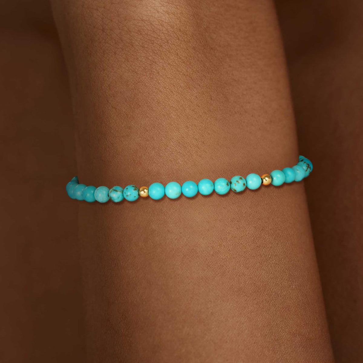 Treasure Bender Beaded Protection Bracelet for Women Men, Inspire Creatity and Alleviate Pain, Natural Crystals and Healing Stones Stretch Bracelet Jewelry Gifts for Women Men (Turquoise)