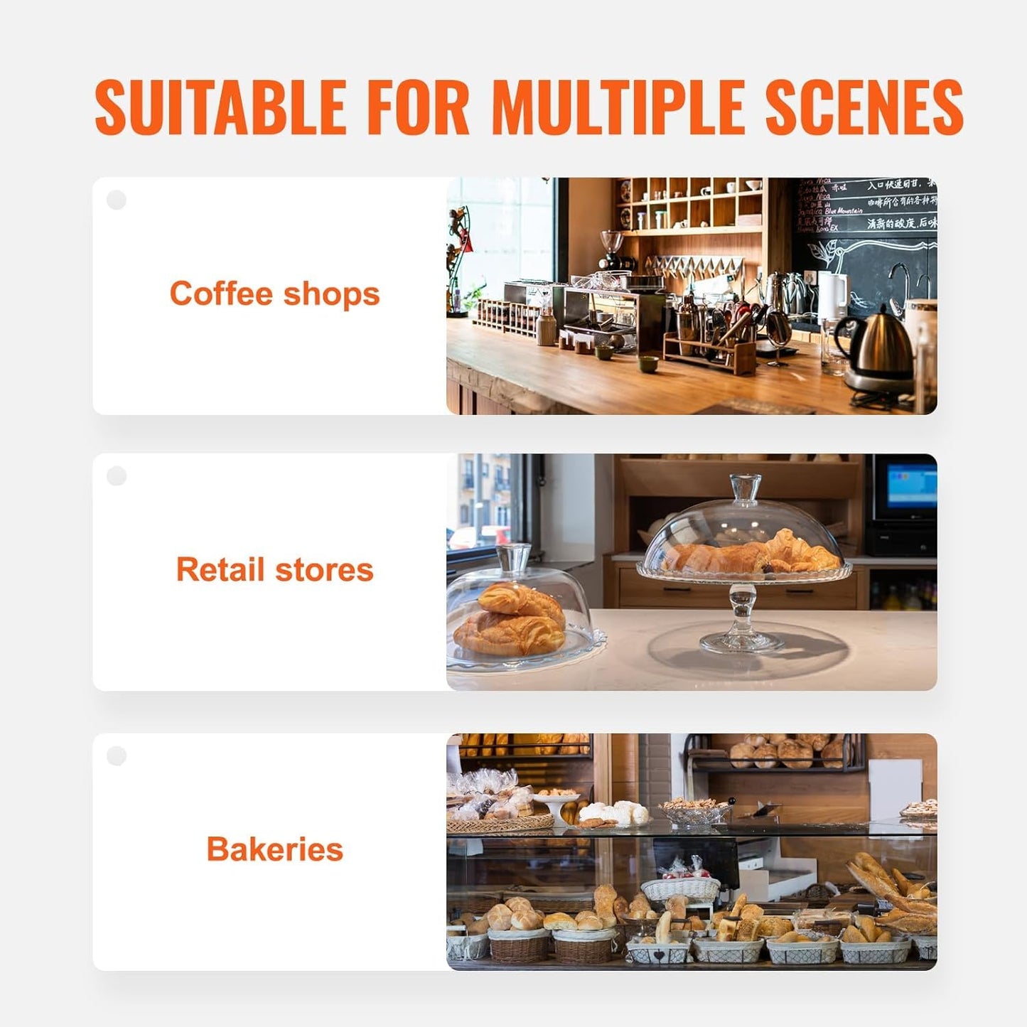Bakery Display 5 Layer Acrylic Pastry Display Case with Back Doors and Removable Trays Countertop Bakery Display Case for Donuts Cookies Pastries Perfect for Commercial Use by Marketing Holders