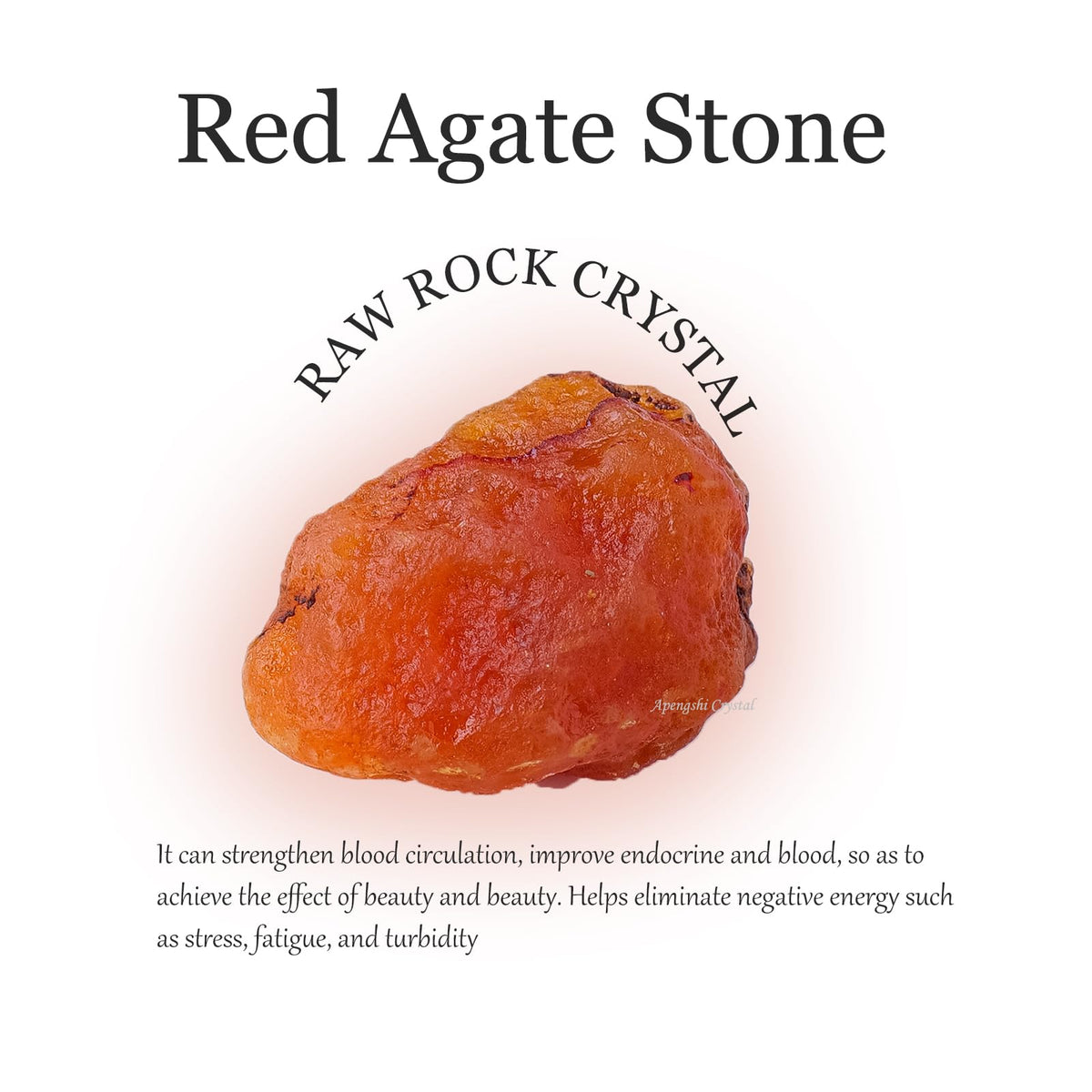 Apengshi Red Agate Stone Raw Crystals 2PCS Natural Rough Rocks Healing Crystal and Stones DIY Raw Stones Meditation Fountain Garden Home Decor