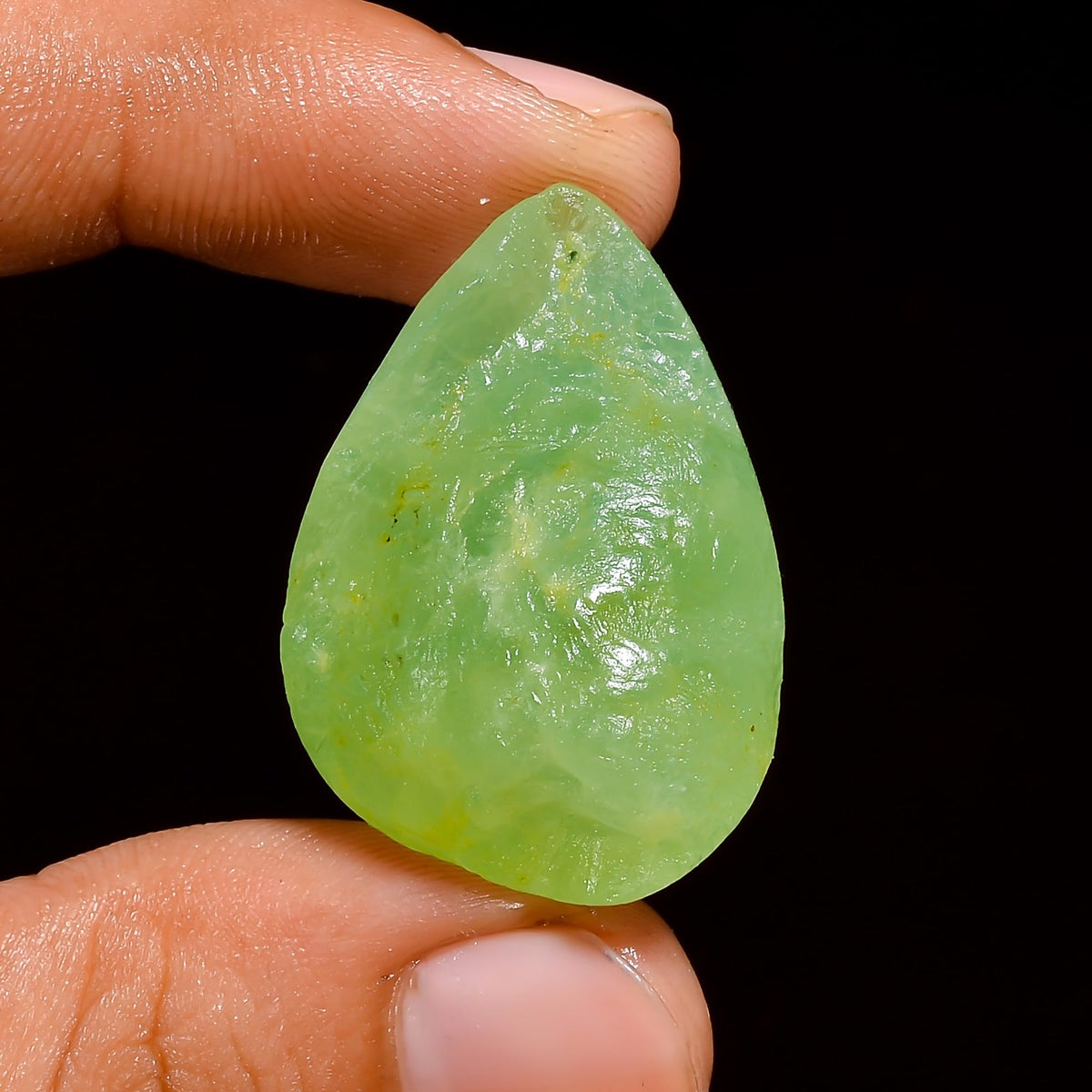 Amazing Gemstone Prehnite Druzy Raw Crystals and Healing Minerals Stones, Natural Rocks for Wire Wrapping, Tumbling and DIY Raw Stones and Home Décor Crystals (1Piece)