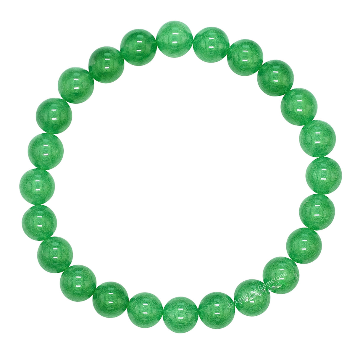 Amazing Gemstone Crystal Bracelet for Women Men's Gifts - Protection Healing Crystal Bracelet - 8mm Gemstone Beaded Stretchable Bracelet Pulseras Para Hombres Mujer Stocking Stuffers Mothers Day Gift (Green Aventurine)