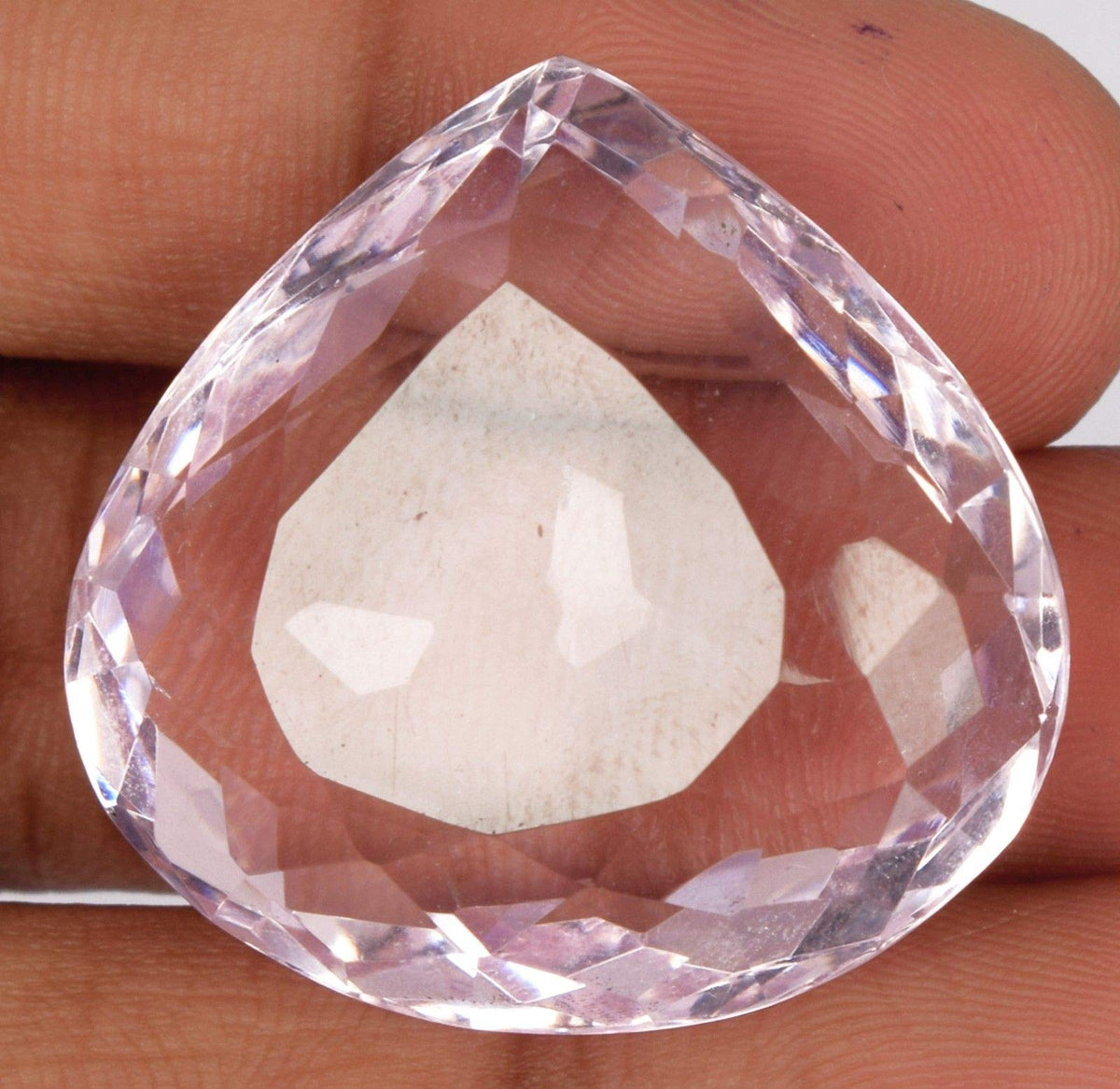 GEMHUB Loose Gemstones For Jewelry Making Baby Pink Topaz Gemstone 97.50 Ct. Pear Shaped Crystals And Stones
