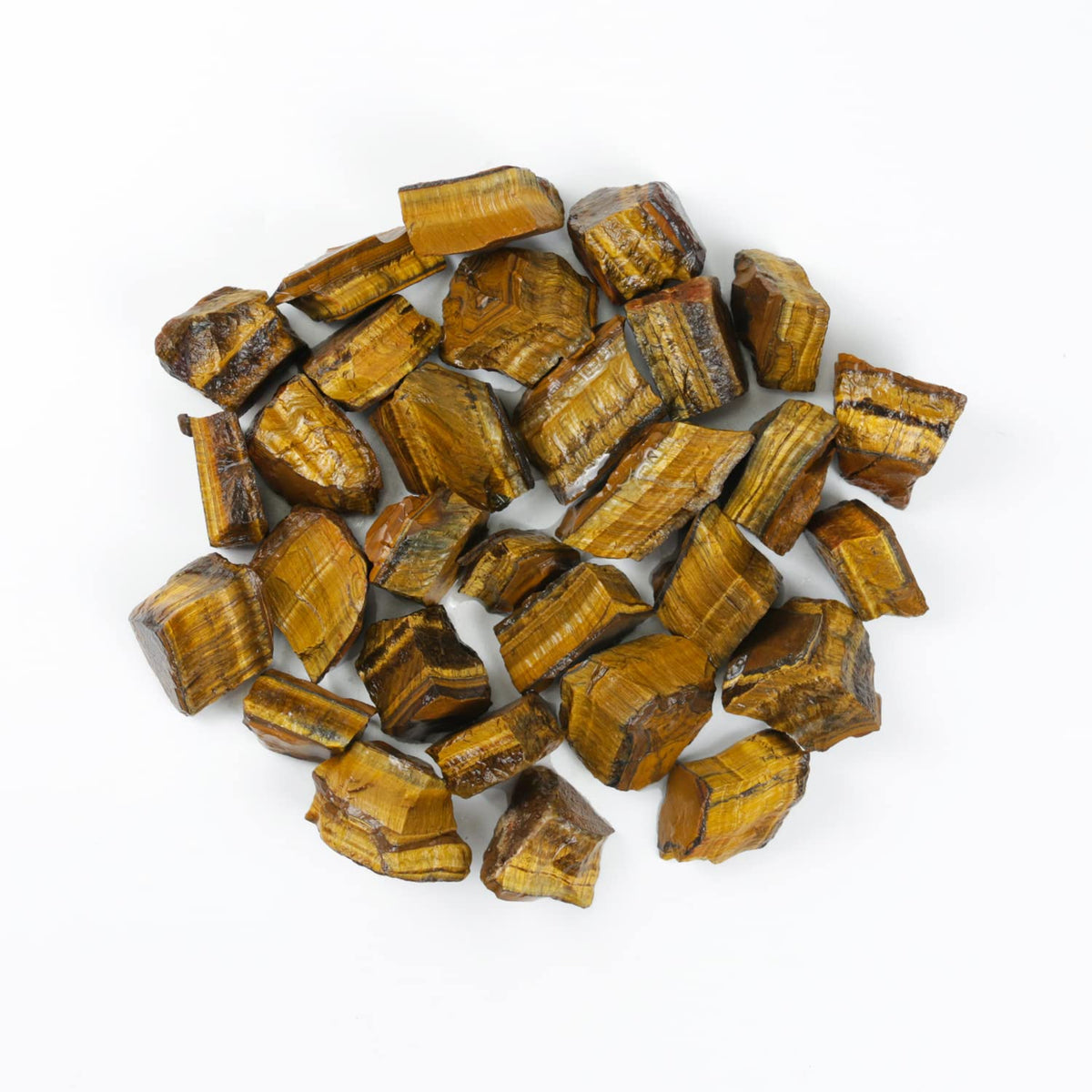 Nvzi Raw Tiger Eye Stone, Crystals and Healing Stones, Bulk Crystals, Rocks for Tumbling, Raw Crystals Bulk, Amathesis Crystal, Calcite Crystal for Decoration, Wicca, Reiki, Chakra and Energy(1LB)