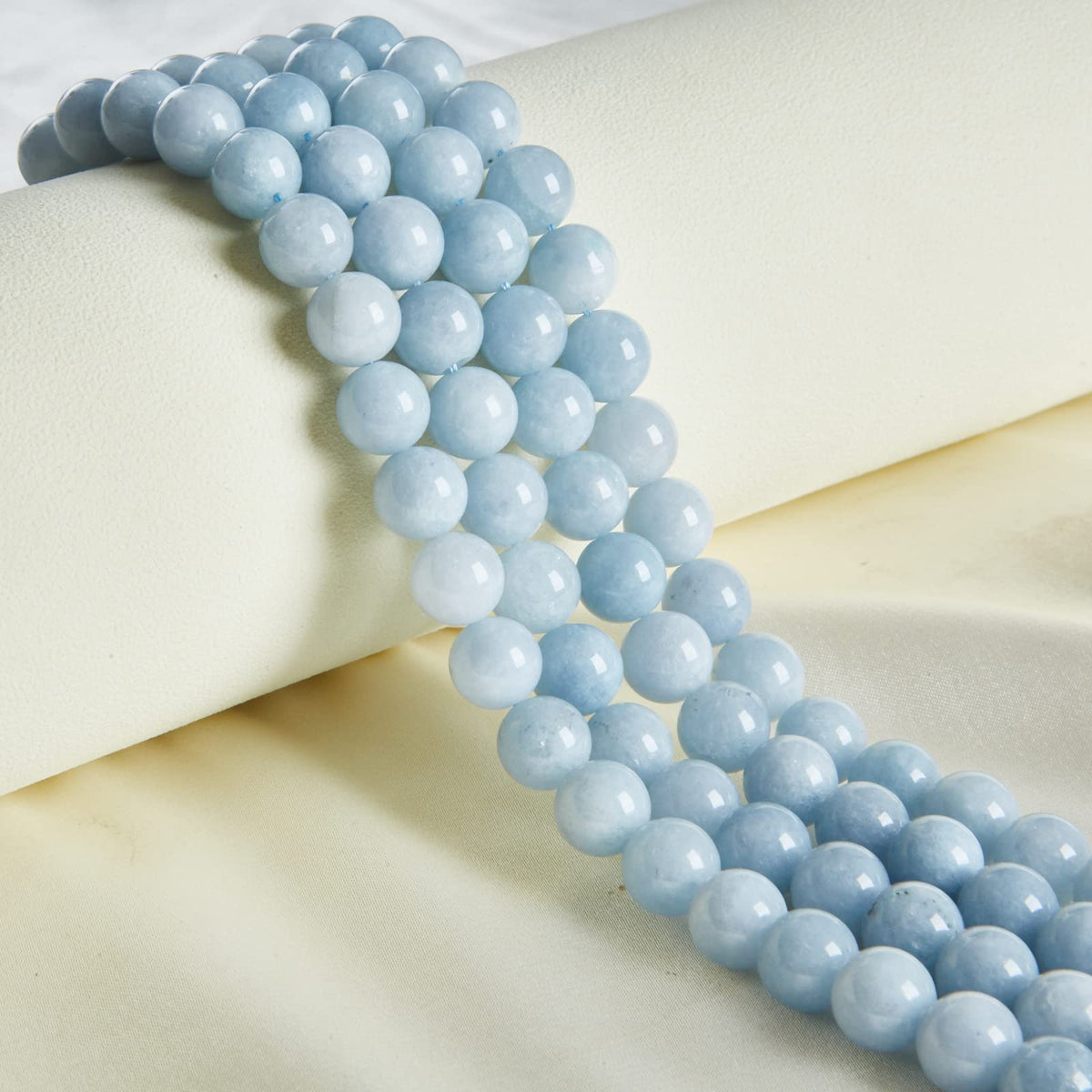 100pcs 8mm Aquamarine Beads Natural Gemstone Beads Round Loose Beads for Jewelry Making