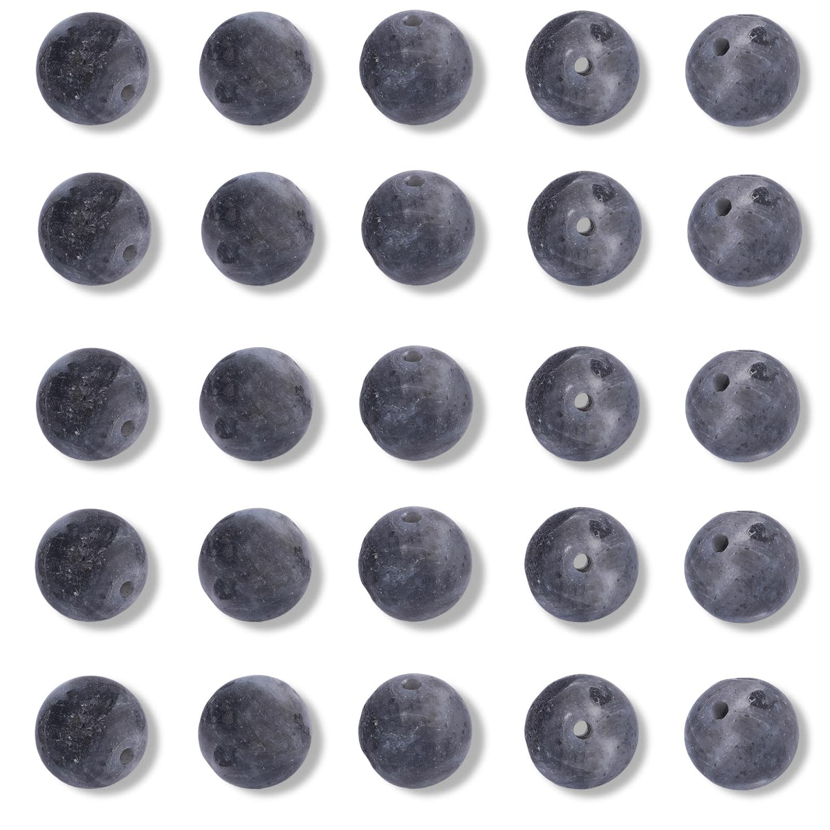 NITOPUPU 100Pcs 8mm Matte Black Flash Obsidian Beads for Jewelry Making, Natural Round Loose Gemstone Stone Bead for Necklace Bracelets, Crafts for Adults with Crystal Stretch Cord
