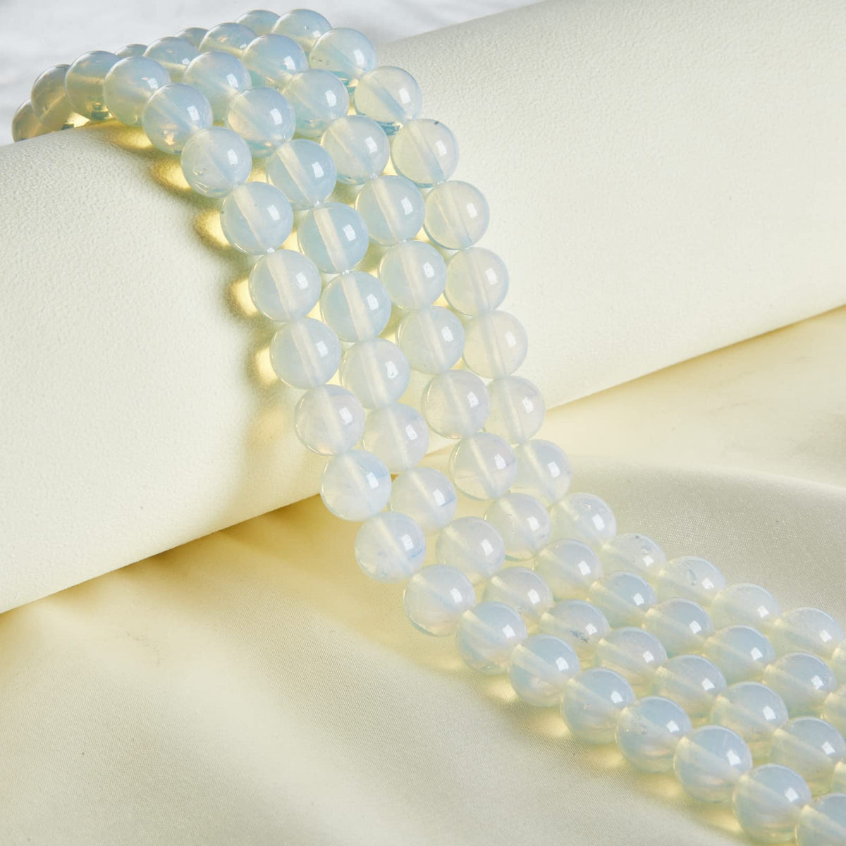 100pcs 8mm Opal Beads Natural Gemstone Beads Round Loose Beads for Jewelry Making