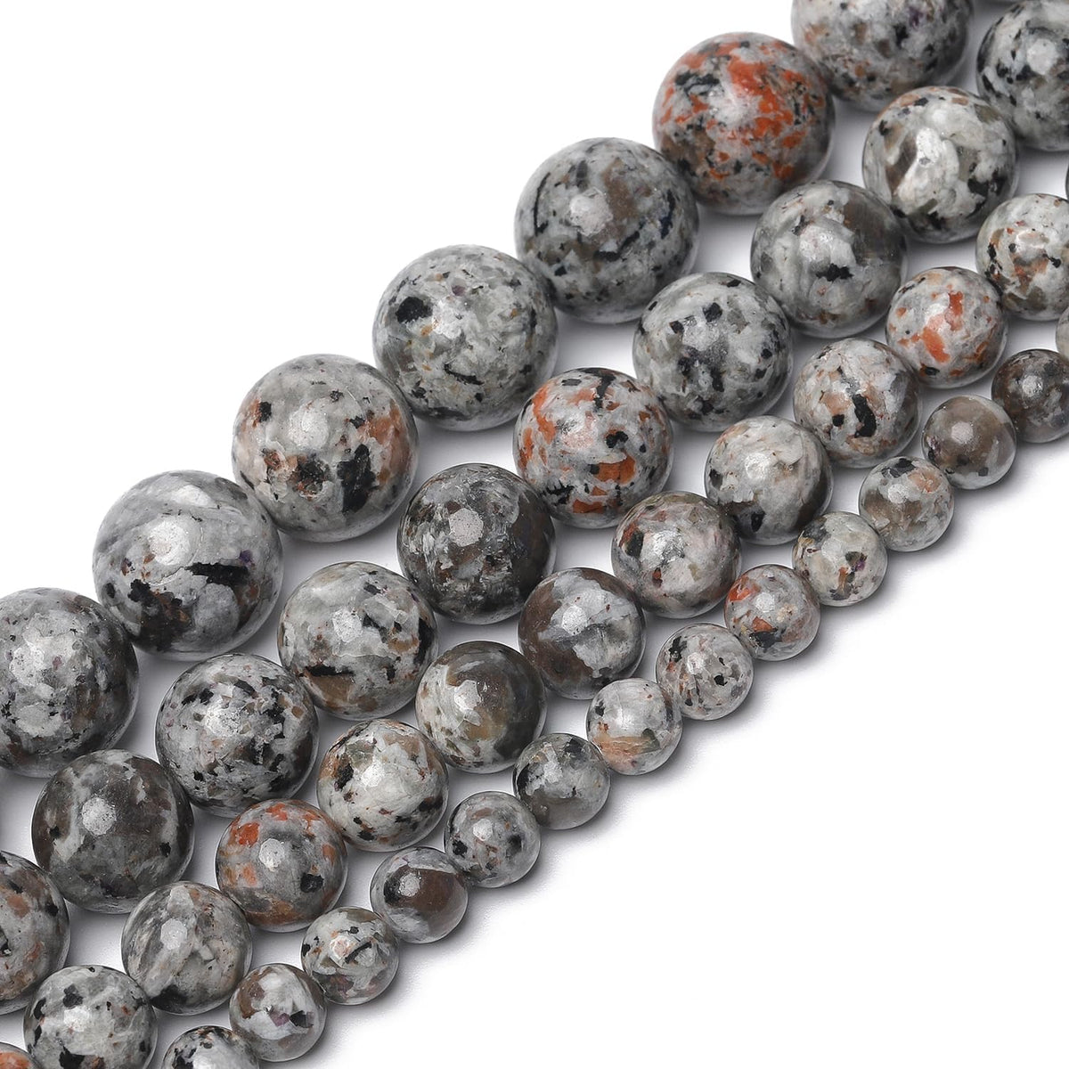 6mm Flame Stone Natural Stone Beads Round Loose Beads for Jewelry Making Yochus DIY Beads Bracelet Necklace