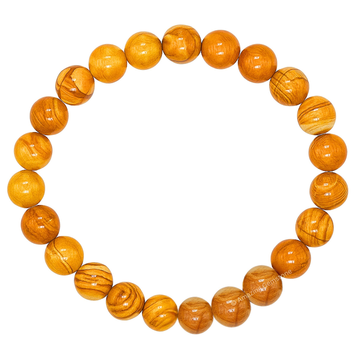 Amazing Gemstone Crystal Bracelet for Women Men's Gifts - Protection Healing Crystal Bracelet - 8mm Gemstone Beaded Stretchable Bracelet Pulseras Para Hombres Mujer Stocking Stuffers Mothers Day Gift (Yellow Jasper)