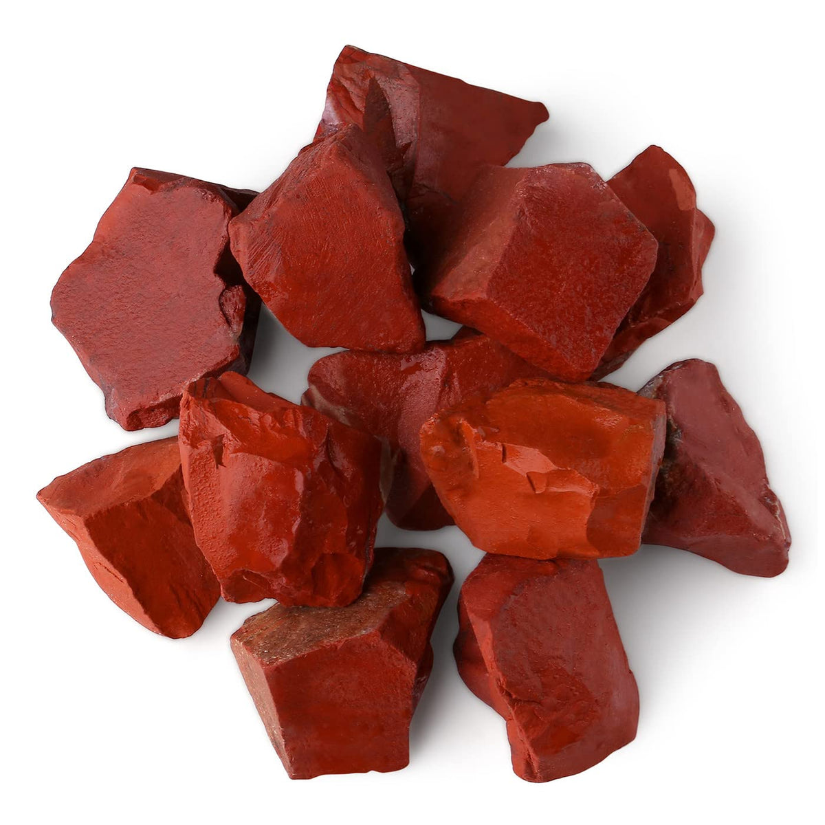 LAIDANLA 1lb 2" Red Jasper Natural Rough Stones Crystal Large Raw Crystals Bulk Healing Gemstones for Reiki Healing Tumbling Fountain Rocks Wire Wrapping Decoration Cabbing Lapidary