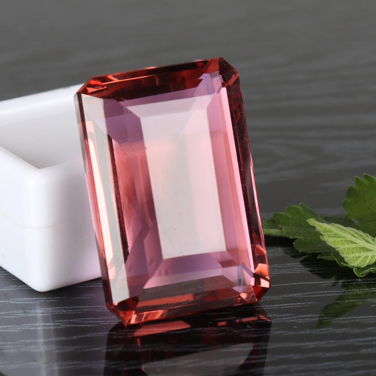 GEMHUB Gemstones For Jewelry Making 65.50 Carats Brazilian Color-Change Alexandrite Stone Emerald Shape Loose Gemstone Crystals