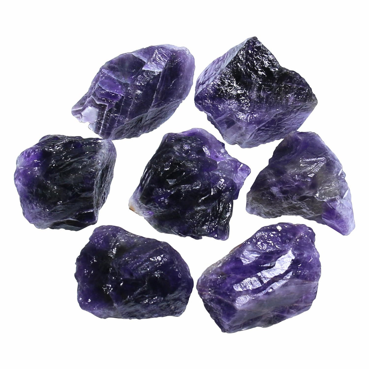 Nvzi Raw Amethyst Stone Crystals Bulk, Real Gemstones and Crystals, Rocks and Minerals, Healing Crystals, Quartz Crystals and Healing Stones, Cuarzos Originales De Energia Y Piedras(1LB)