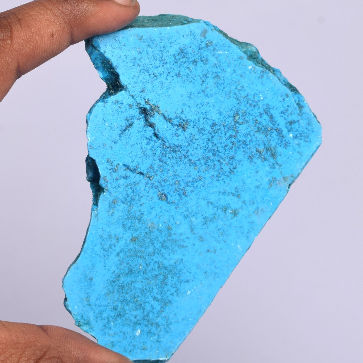 GEMHUB AAA++ Grade Rough Turquoise 666.50 Ct Untreated Turquoise Slab, Natural Rough Raw Blue Turquoise Gemstone BR-704