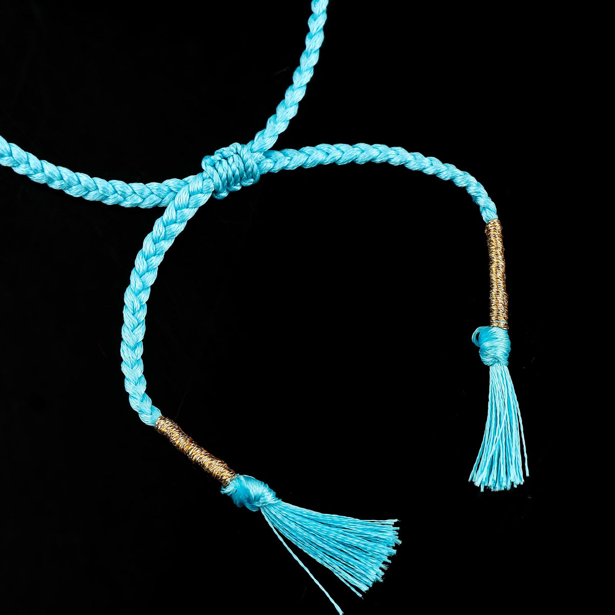 GEMSYMPHONY Amazonite Gemstone Beads Braided Bracelet – 3.5mm Natural Stone Beads, Handmade Adjustable Braided Rope Bracelet, Healing Crystal Jewelry for Men & Women, Unisex Boho Gift (Amazonite)