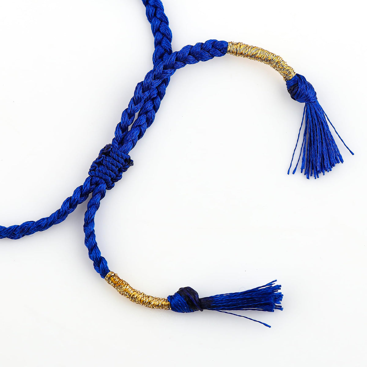 GEMSYMPHONY Lepis Lazuli Gemstone Beads Braided Bracelet – 3.5mm Natural Stone Beads, Handmade Adjustable Braided Rope Bracelet, Healing Crystal Jewelry for Men & Women, Unisex Boho Gift