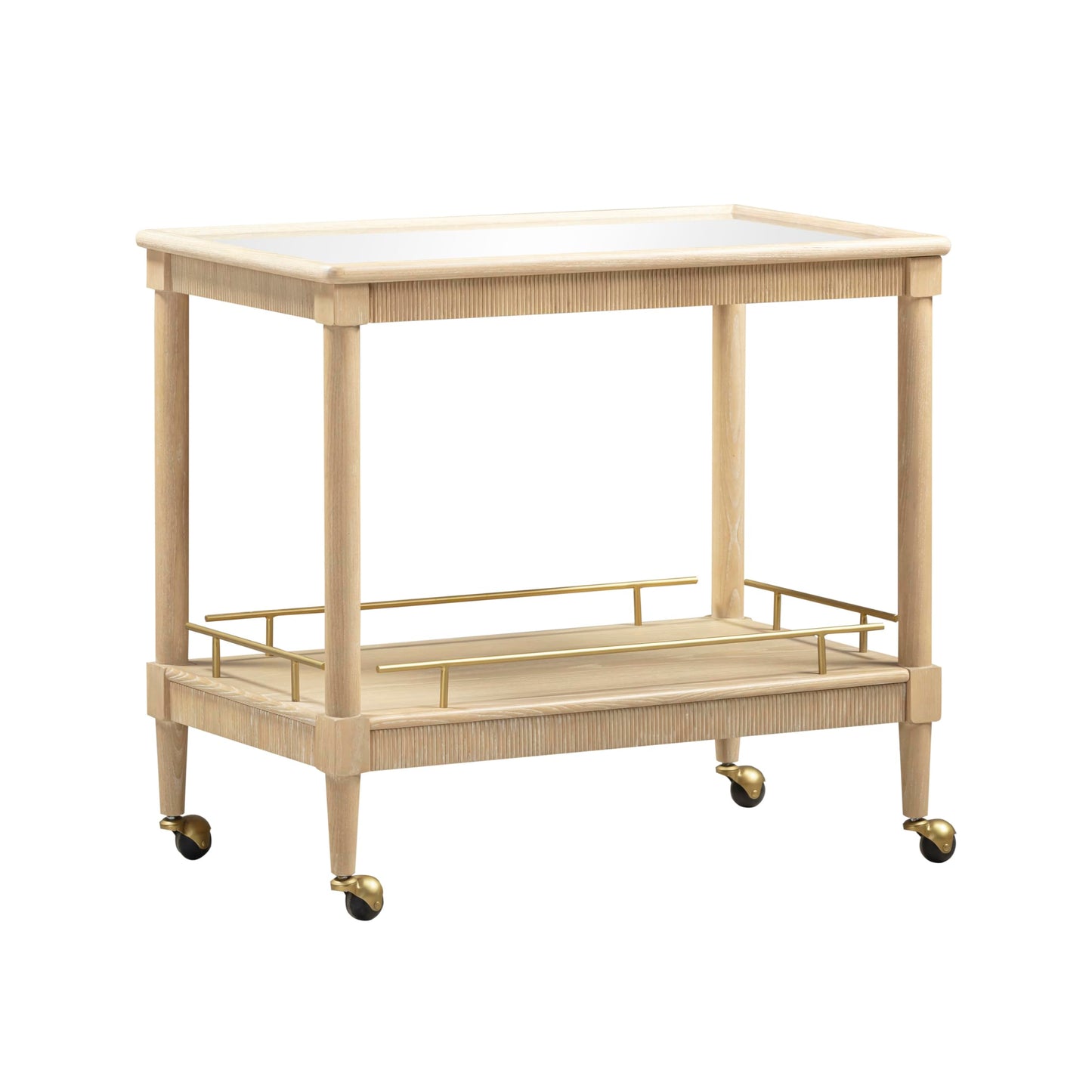 Tov Furniture Slosh Natural Ash Bar Cart