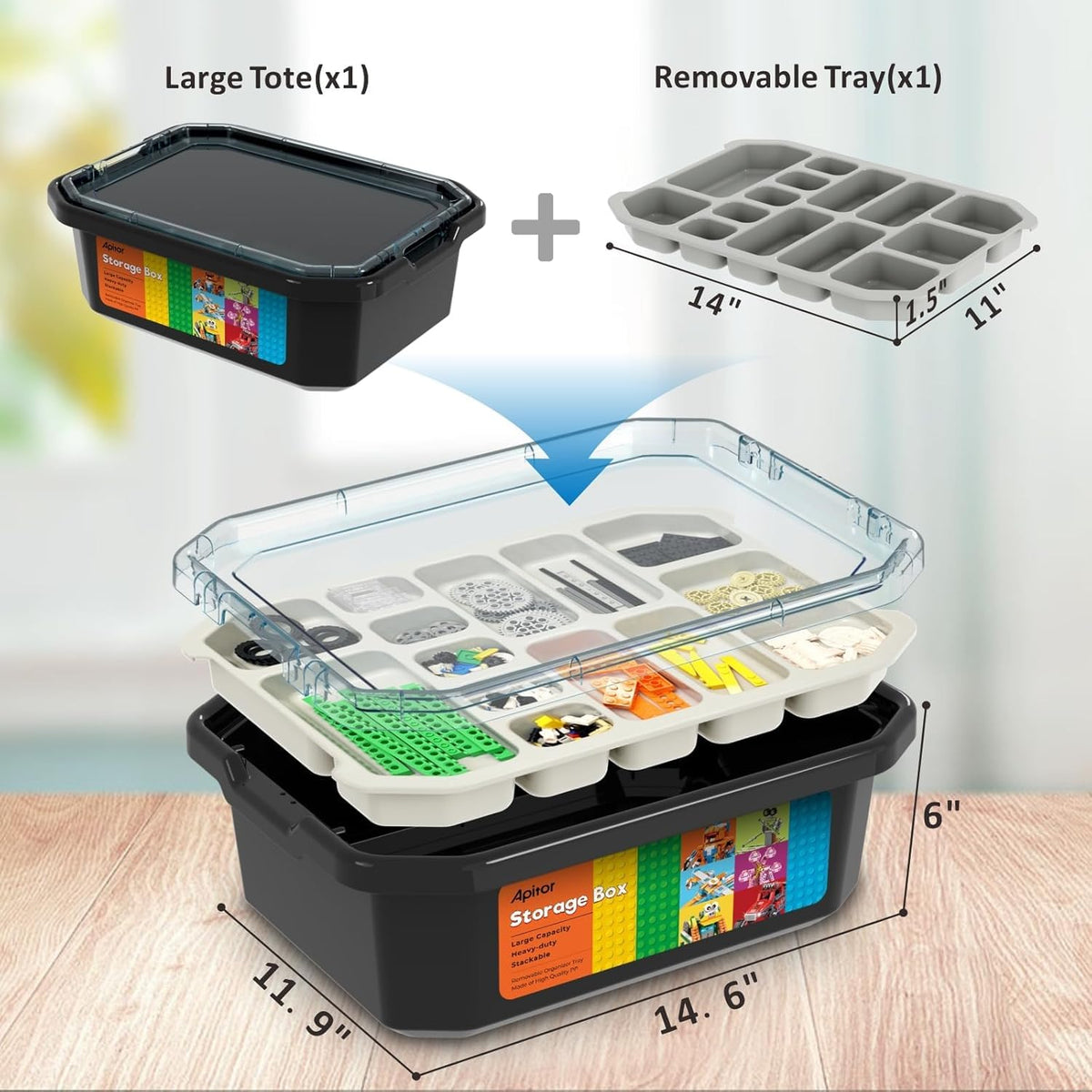Apitor STEM Robotics Kits, Educational Toy Science Kits with Storage Box, App RC Toys Coding Robots for Kids 8 9 10 11 12 Years Old