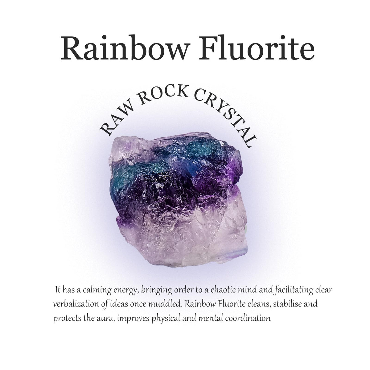 Apengshi Rainbow Fluorite Raw Crystals 2PCS Natural Rough Rocks Healing Crystal and Stones DIY Raw Stones Meditation Fountain Garden Home Decor