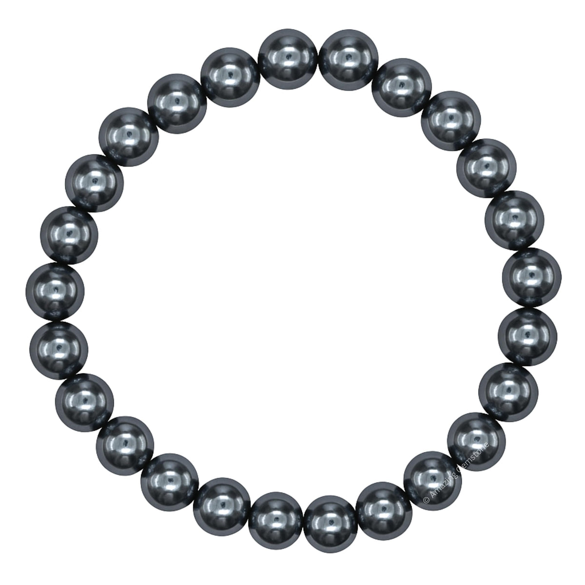 Amazing Gemstone Crystal Bracelet for Women Men's Gifts - Protection Healing Crystal Bracelet - 8mm Gemstone Beaded Stretchable Bracelet Pulseras Para Hombres Mujer Stocking Stuffers Mothers Day Gift (Black Pearl)