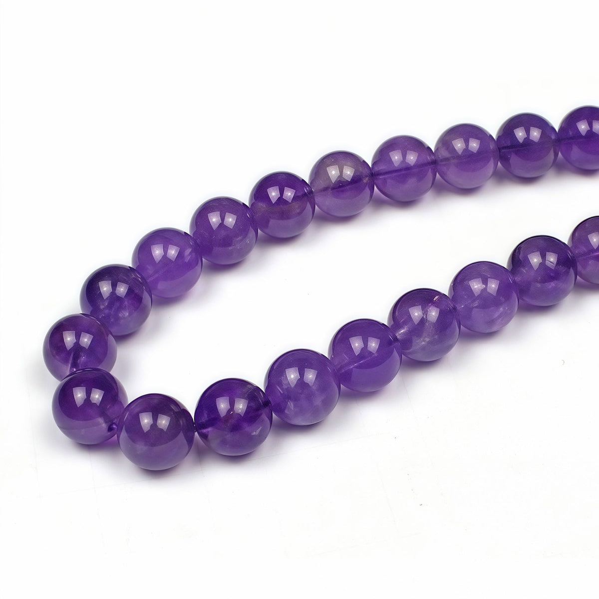 MJDCB 5A Natural South Africa Amethyst Gemstone Round Stone Beads for Jewelry Making DIY Bracelet Necklace (4mm)