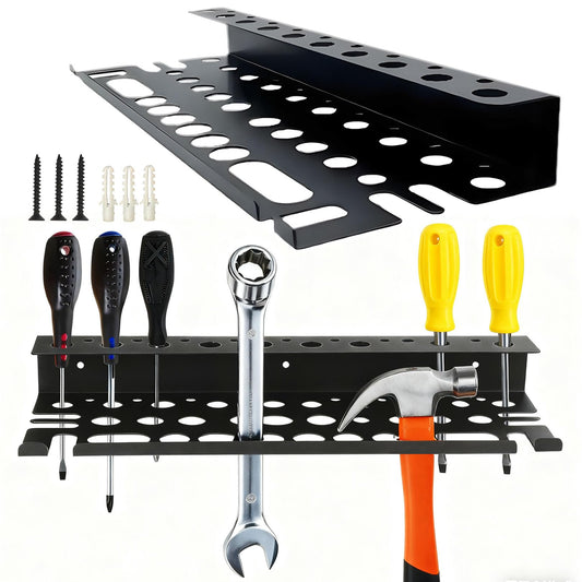 SecureElastic Screwdriver Organizer Wall Mount for Pliers, Screwdrivers, Garage Workshop Storage, Stores up to 43 Pliers or Small Tools, Ideal Gift for Men