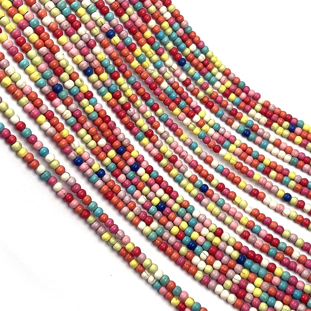 10mm 35pcs Natural Stone Fashion Jewelry Findings Pendants Charms Loose Spacer Necklace Tassel Earrings Crystal Dangle Component Bracelet Making DIY (10mm, Mix Color)
