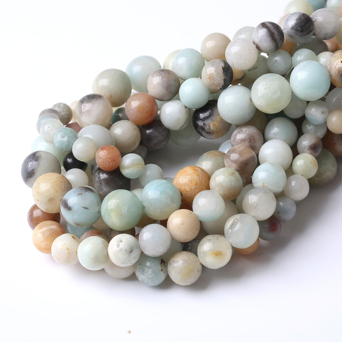 88PCS 4MM Amazonite Beads Stone Beads Natural Gemstone Bead Crystal Healing Energy Jewelry Making DIY 15 inches