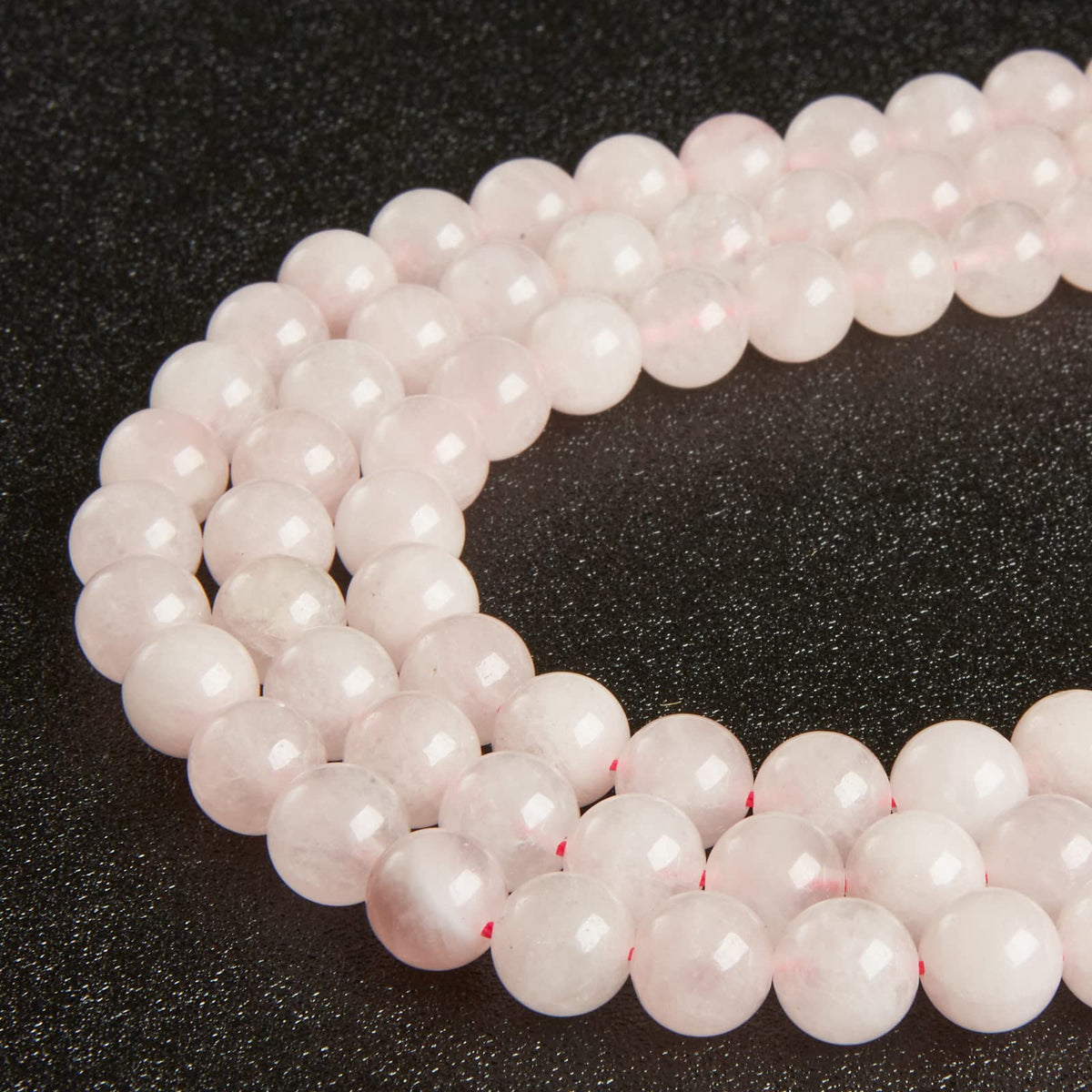 100pcs 6mm Rose Quartz Beads Natural Gemstone Beads Round Loose Beads for Jewelry Making