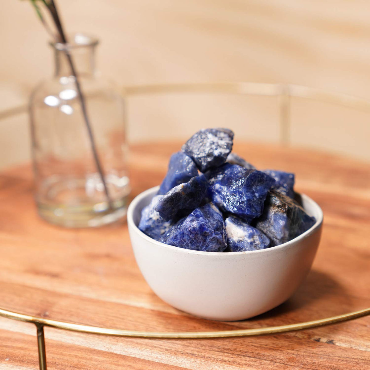Crystal Allies 1 Pound Bulk Rough Blue Sodalite Reiki Crystal Healing Stones Large 1"