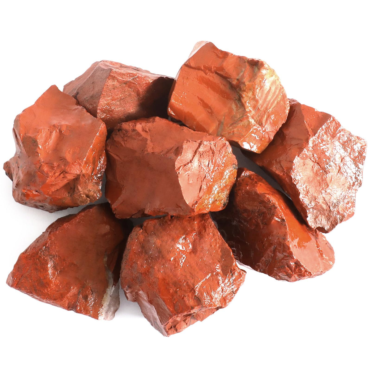 1.1lb Bulk Raw Red Jasper Rough Crystal-Natural Red Jasper Stone Raw Stones Crystal for Tumbling, Cabbing, Fountain Rocks, Decoration,Polishing, Wire Wrapping, Wicca & Reiki Crystal Healing