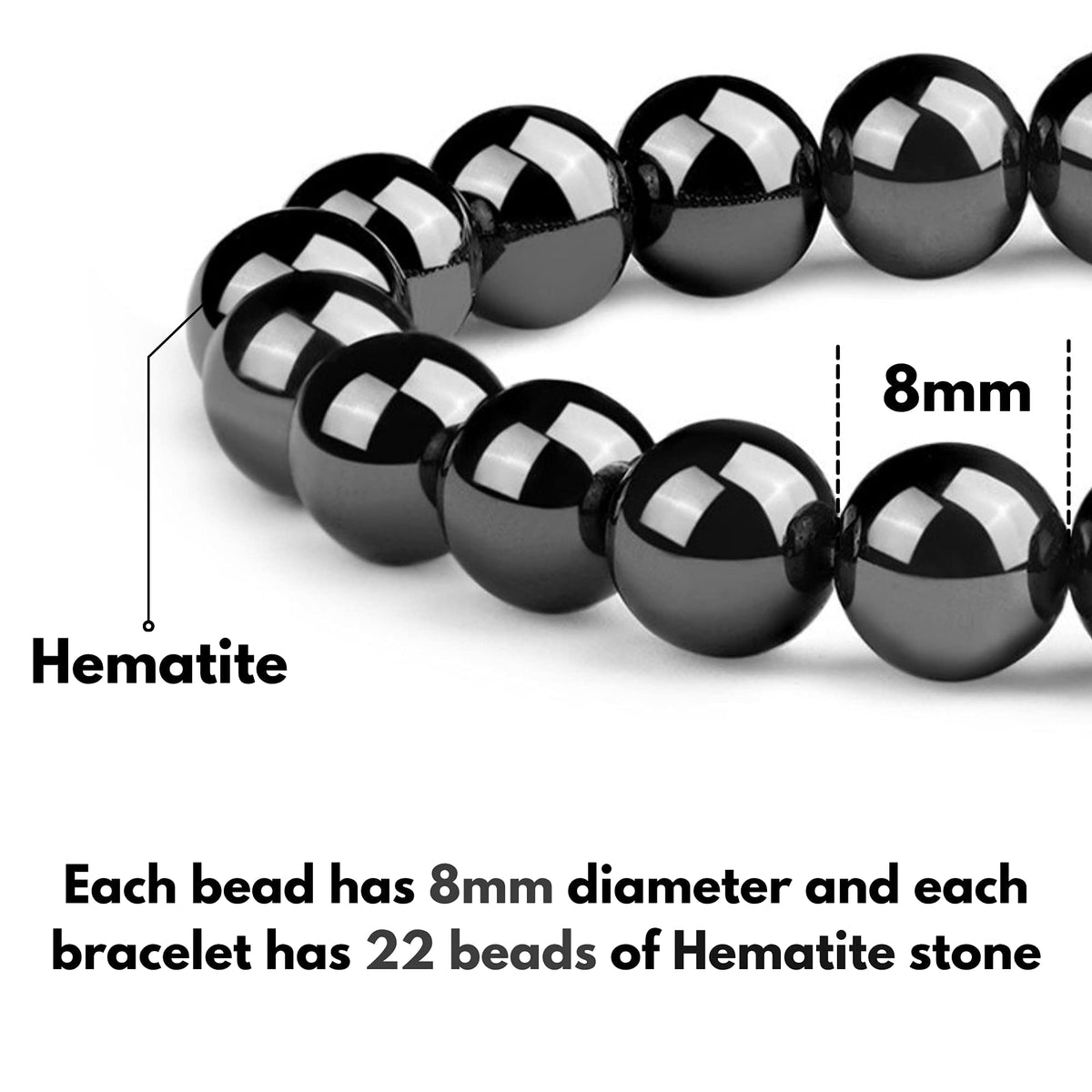 Crgwxzl 3pcs Triple Protection Bracelet, Genuine Tigers Eye Black Obsidian and Hematite 8mm Beads Bracelet for Men Women, Crystal Jewelry Stone Bracelets for Men Bring Luck Prosperity