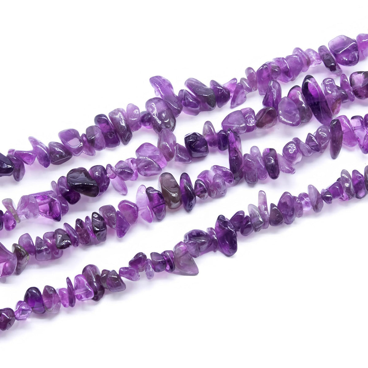 Natural Chip Stone Beads 450pcs Amethyst Chips 5-8mm Genuine Real Irregular Healing Crystal Rocks Hole Drilled DIY Loose Gemstone Beads for Jewelry Making Bracelet Earrings Necklace Crafting