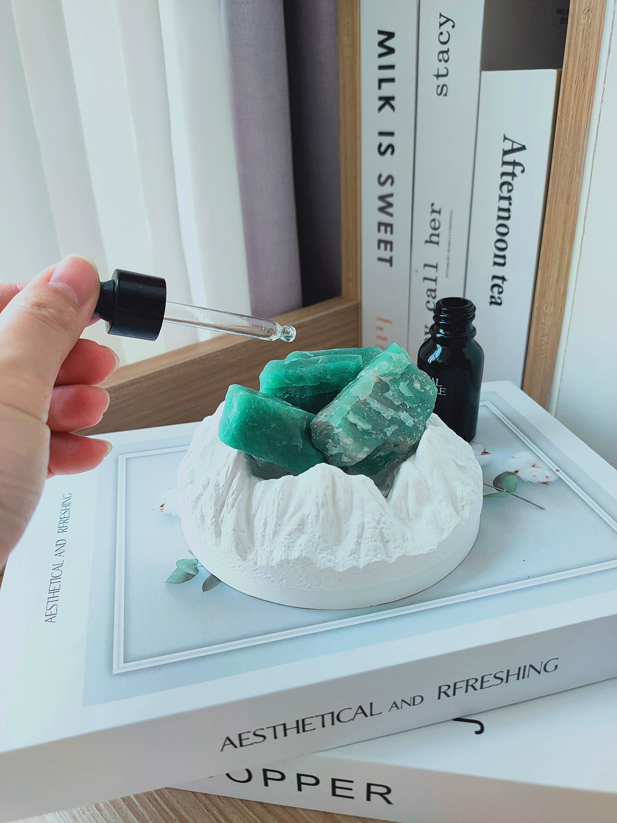 1 lb Rough Crystals Bulk Raw Amazonite Healing Stones for Tumbling, Wire Wrapping, Wicca Reiki,Meditation