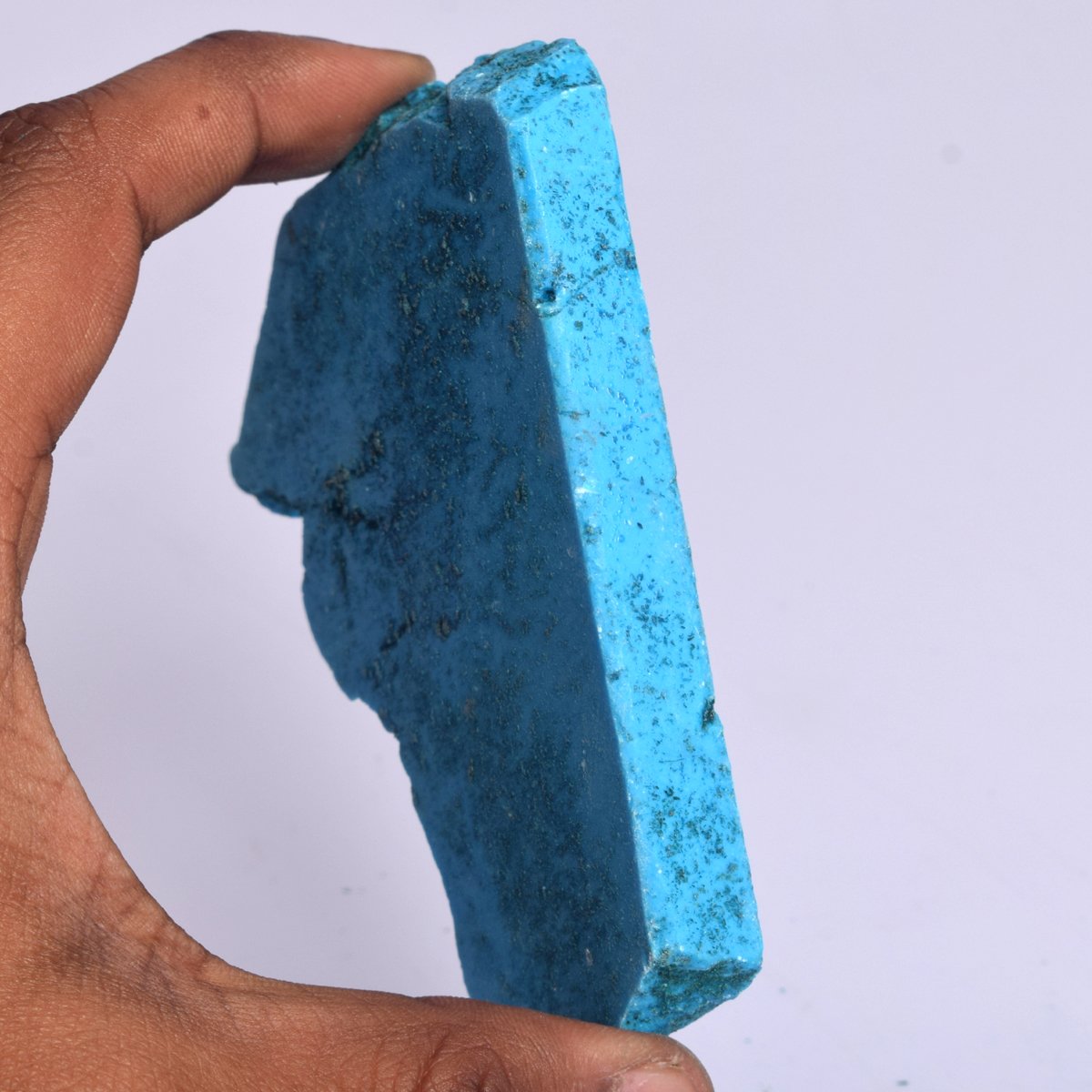 GEMHUB AAA++ Grade Rough Turquoise 666.50 Ct Untreated Turquoise Slab, Natural Rough Raw Blue Turquoise Gemstone BR-704
