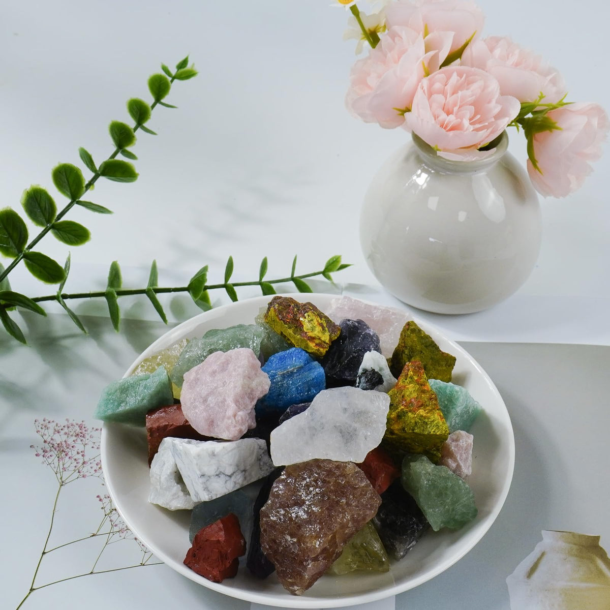 Raw Crystals, Large 1.2-2.0" Healing Crystal Natural Rough Stones for Intuition,Chakra,Meditation,Decoration,Polishing,Energy Work (Dragon Blood Stone, 3.5oz-0.8-1.2"raw Crystals)