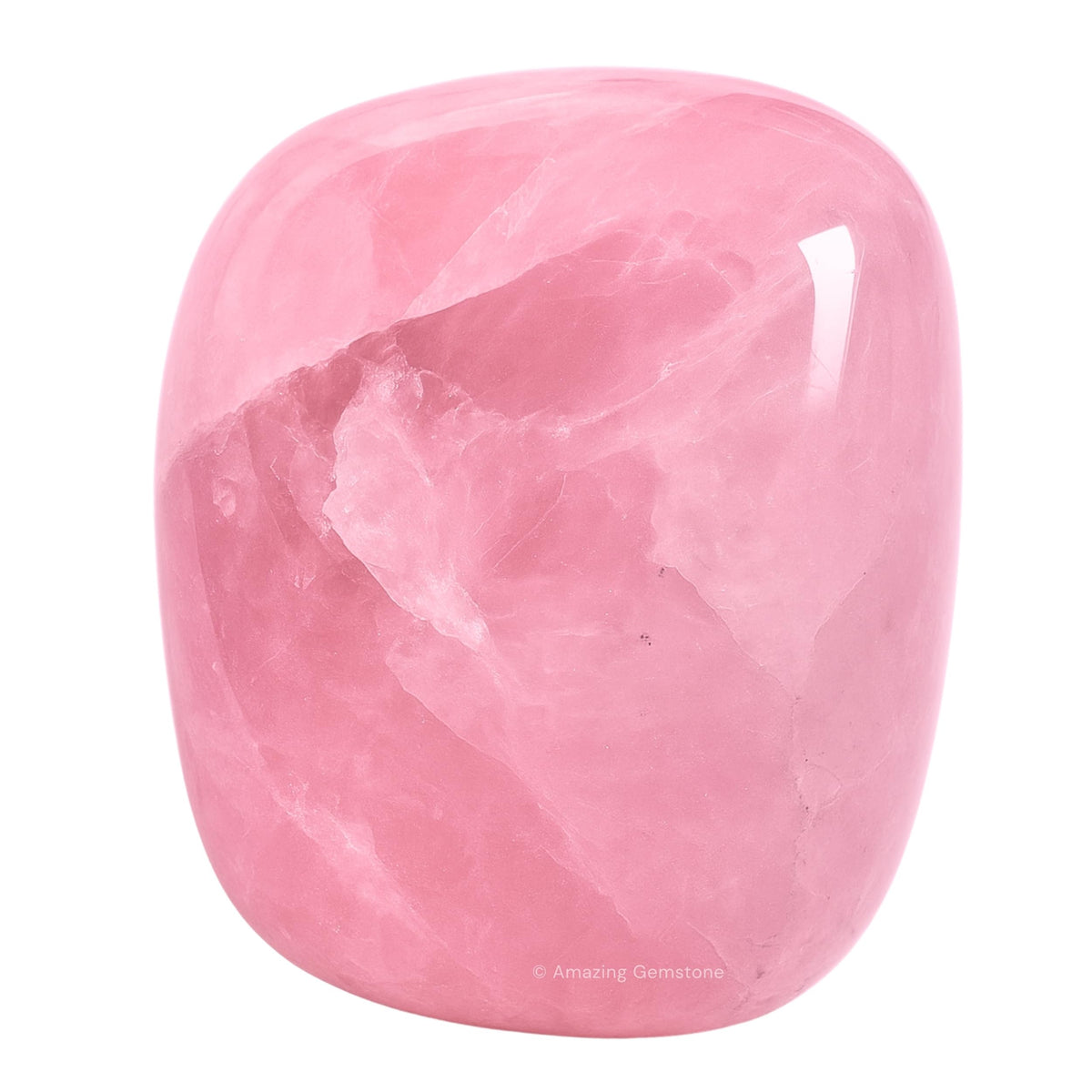 Amazing Gemstone Star Rose Quartz Crystal Tumbled Stones Polished Rocks - Natural Gem Stones for Healing - DIY Crystals for Protection (1 Piece)