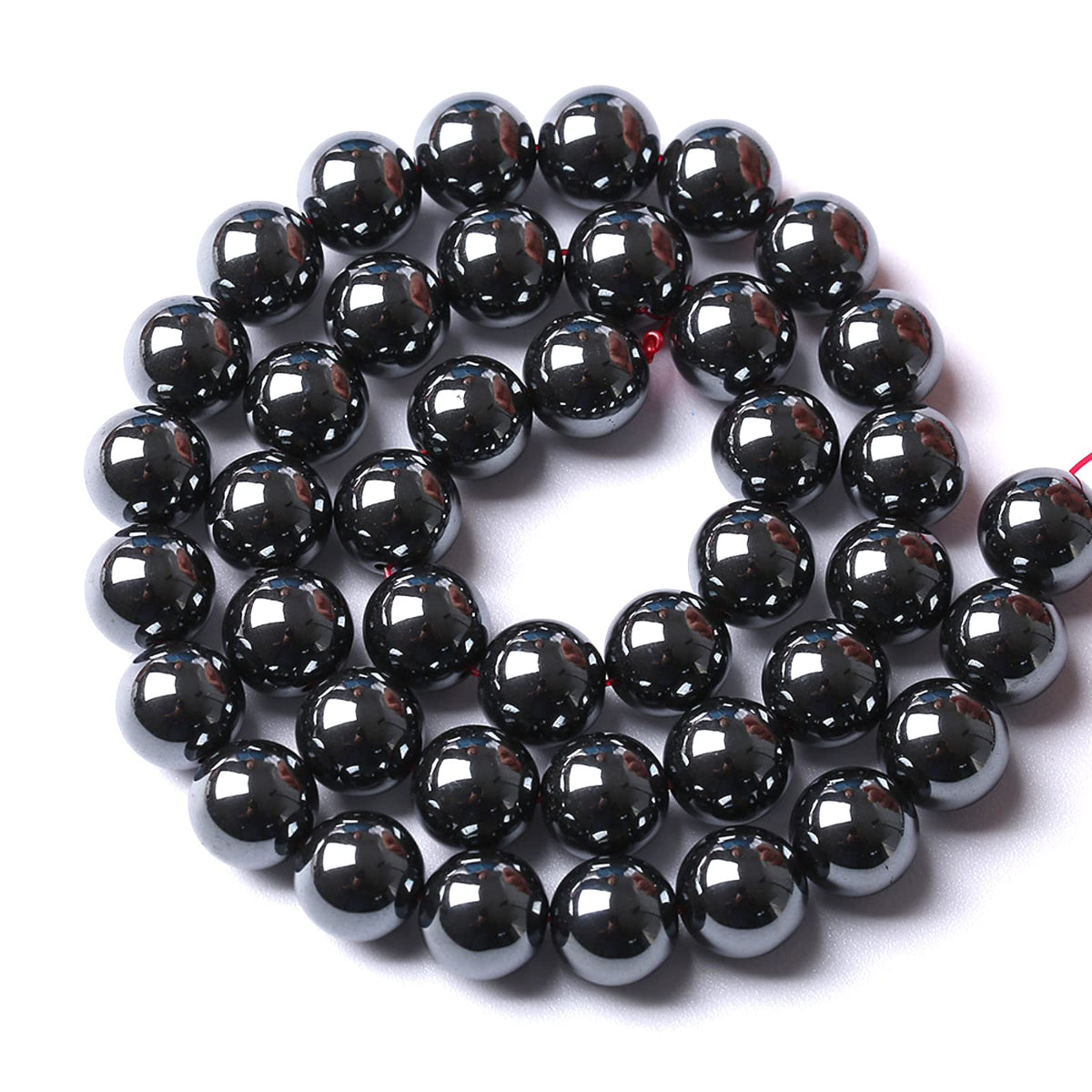 6mm 70PCS Black Hematite AAA Grade Spacer Round Loose Beads for Jewelry Making DIY Bracelet