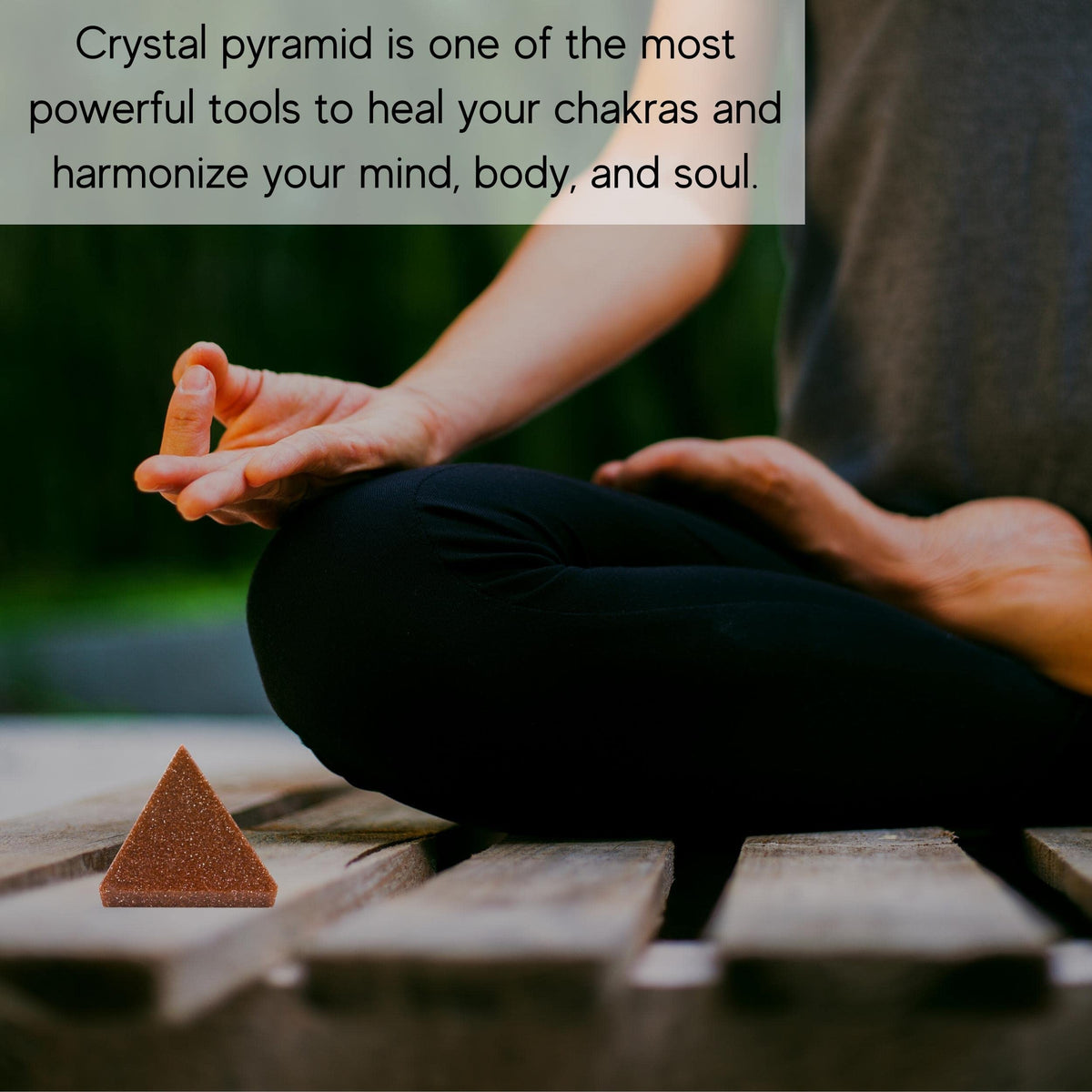 Amazing Gemstone Red Goldstone Pyramid Crystal Healing Stones - 1" Great Pyramid Figurine of Natural Stone Pyramid for Meditation, Reiki, Chakra Balancing and Crystal Pyramids Grid