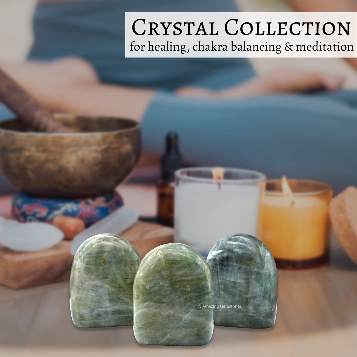 Amazing Gemstone Aquamarine Crystal Standing Palm Stone - Aquamarine Palm Stones and Crystals, A++ Grade Gemstones and Crystals - Healing Crystals and Healing Stones Office Home Decor Gifts