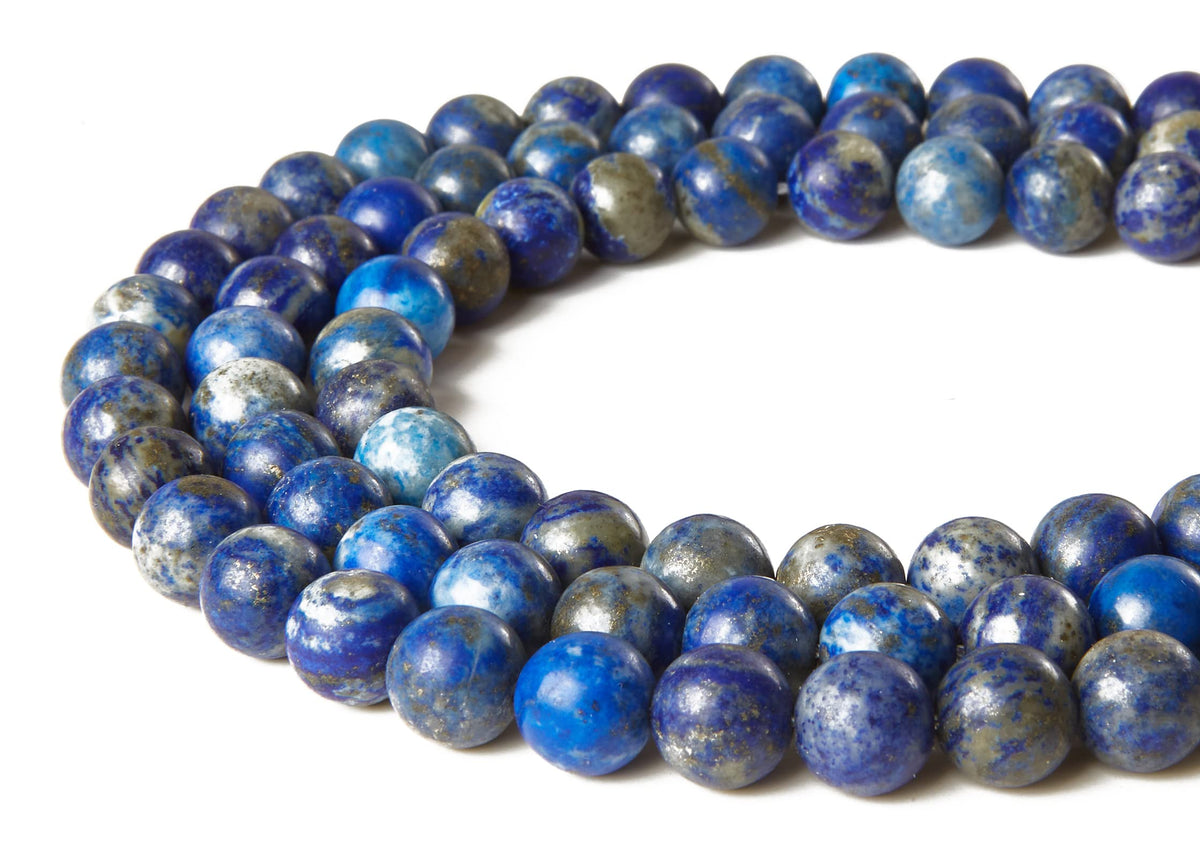 100pcs 6mm Lapis Lazuli Beads Natural Gemstone Beads Round Loose Beads for Jewelry Making