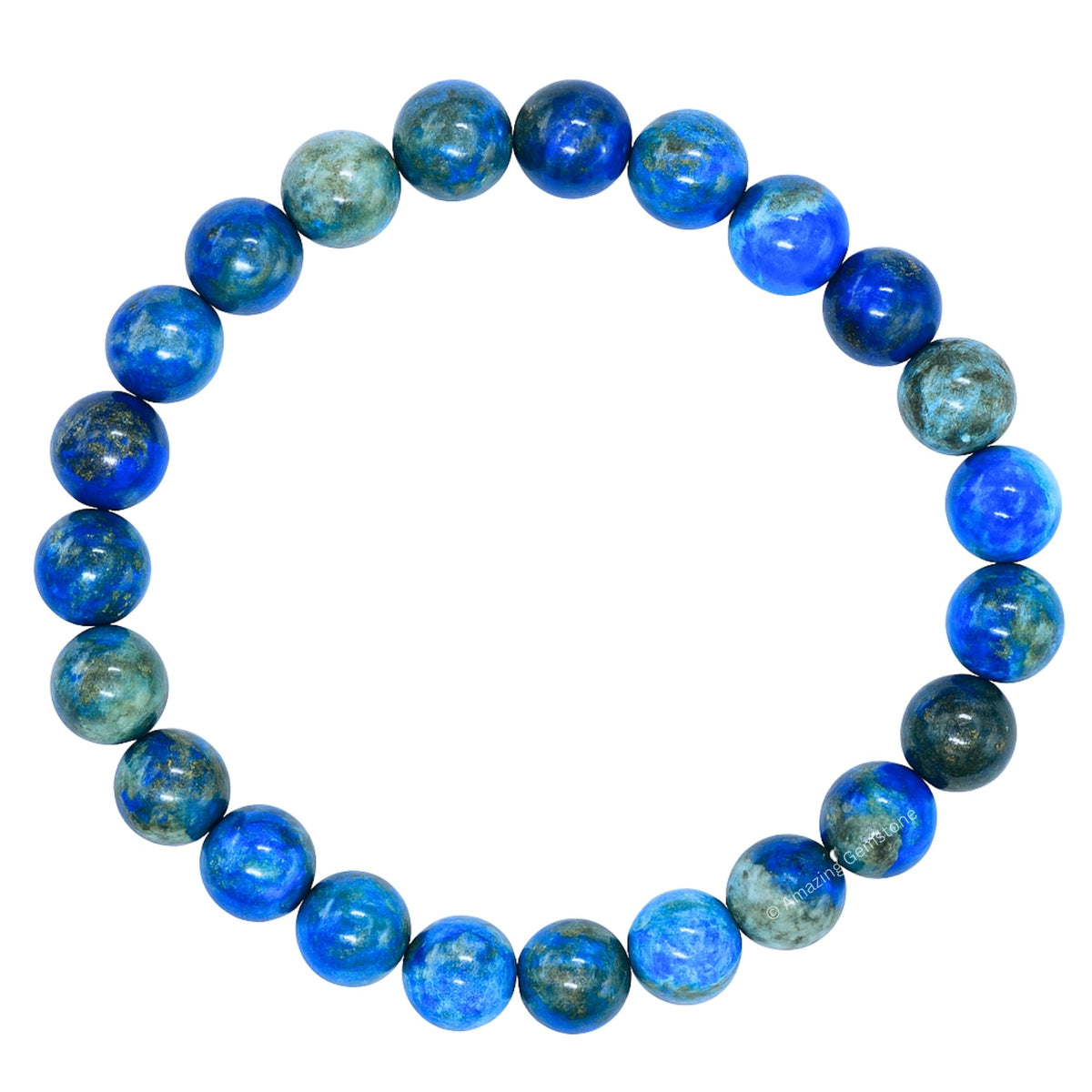 Amazing Gemstone Crystal Bracelet for Women Men's Gifts - Protection Healing Crystal Bracelet - 8mm Gemstone Beaded Stretchable Bracelet Pulseras Para Hombres Mujer Stocking Stuffers Mothers Day Gift (Lapis Lazuli)
