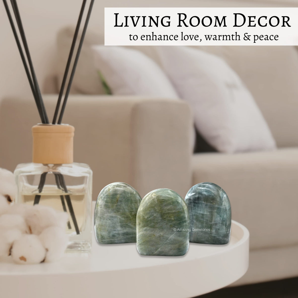 Amazing Gemstone Aquamarine Crystal Standing Palm Stone - Aquamarine Palm Stones and Crystals, A++ Grade Gemstones and Crystals - Healing Crystals and Healing Stones Office Home Decor Gifts