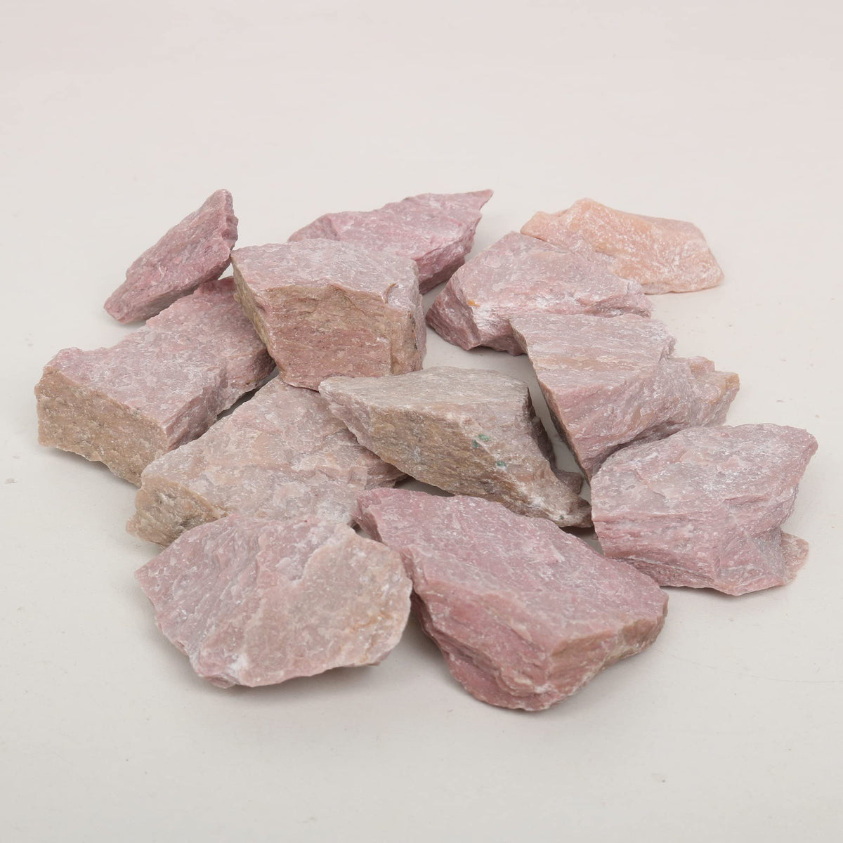 REAL-GEMS Natural Raw Healing Crystals Rough Stones for Tumbling, Cabbing, Polishing, Wire Wrapping, Wicca & Reiki Crystal Healing, Mix Gemstones,7 Chakra (Natural Calcy)