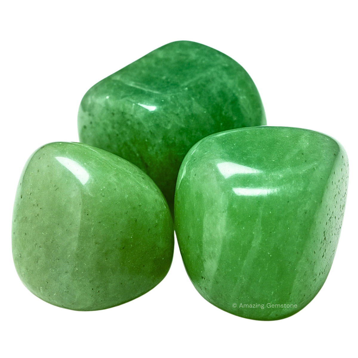 Amazing Gemstone Green Aventurine Crystals and Healing Stones Tumbled - 1 oz Green Aventurine Stone, Natural Healing Stones for Energy Balance, Stress Relief - Premium Polished Gems Rocks