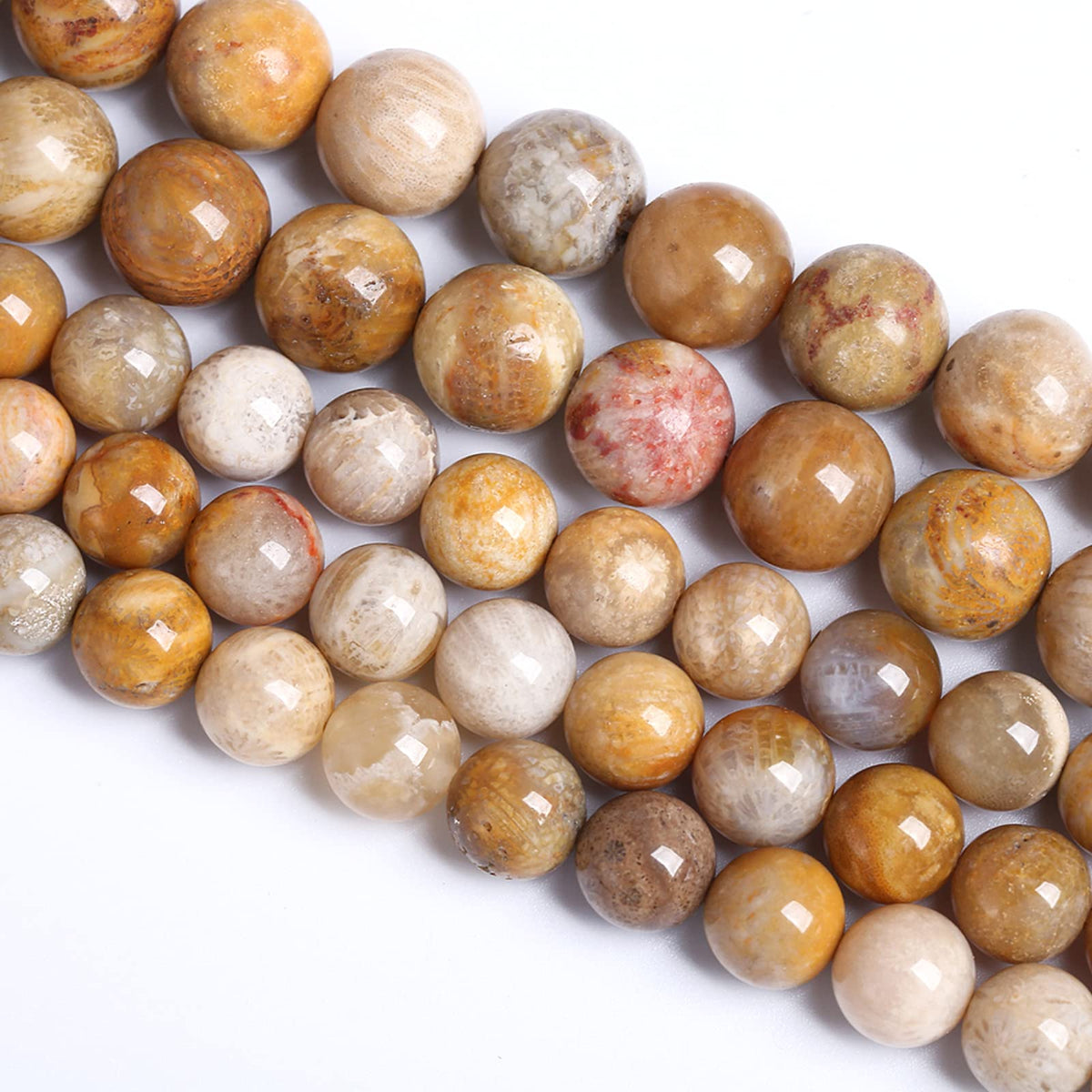 4MM 86PCS Natural Stone Coral Jade Chrysanthemum Beads for Jewelry Making DIY Bracelet