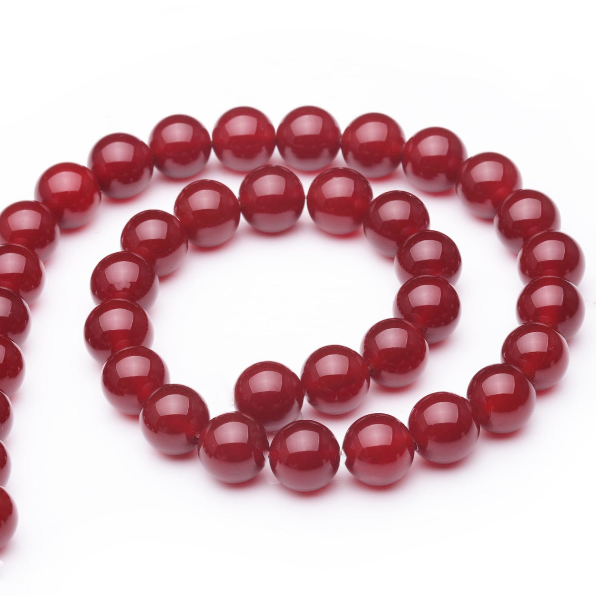 Youngbling Natural Gemstone Beads for Jewelry Making,10mm Carnelian Polished Round Smooth Stone,Genuine Real Stone Red Beads for Bracelet Necklace 15 Inch(Carnelian,10mm)