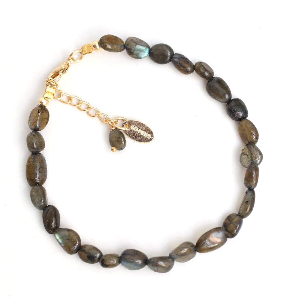 Gempires Labradorite Crystals Beaded Bracelets Multi Gemstone Handmade Jewelry Hypoallergenic 8 Inch Gold Plated Lightweight Western Jewelry