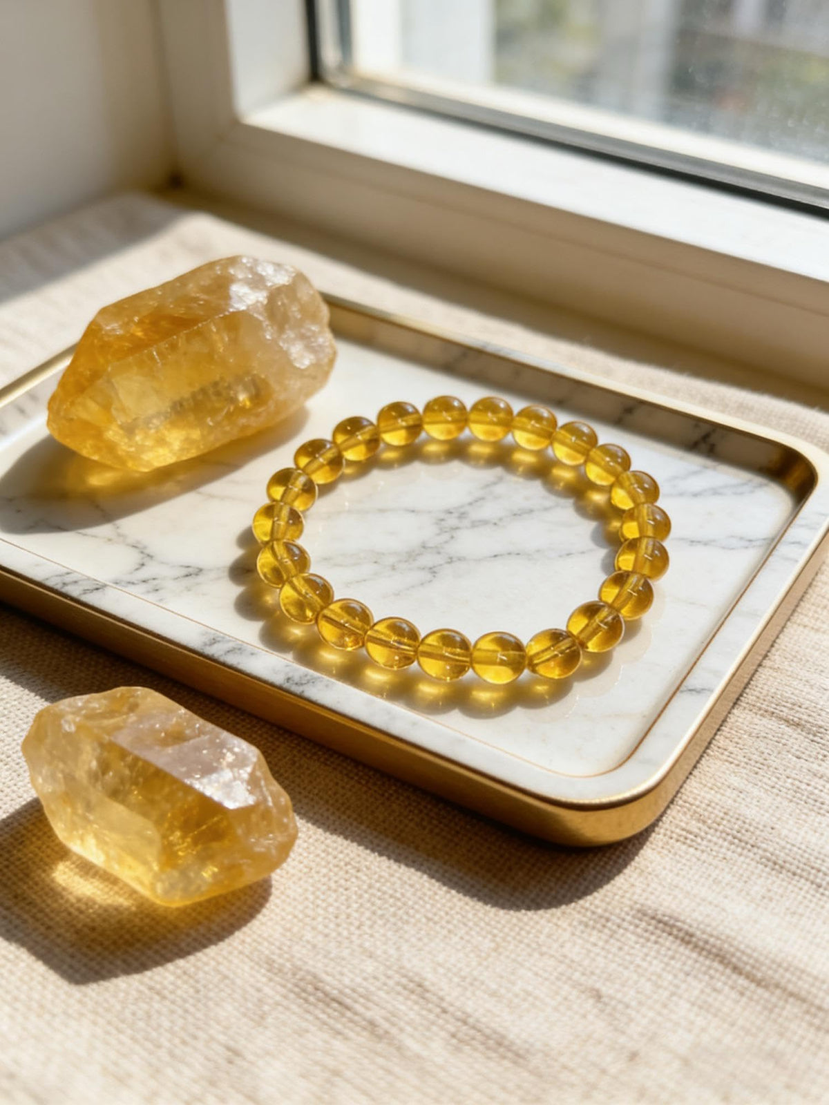 IETWIPNO Stretch Crystal Bracelet for Women,Elastic Beaded Bracelets Set of 1,Multicolor Healing Stone Adjustable Bangle,Gift for Her (8MM Round Brown)
